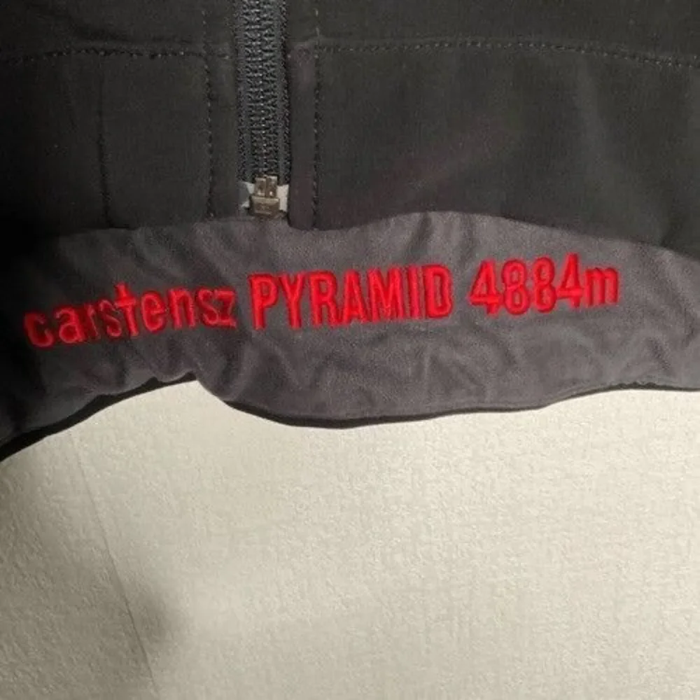 VTG 90s The North Face Carstensz Pyramid 4884m Full Jacket Men Size M Black Rare